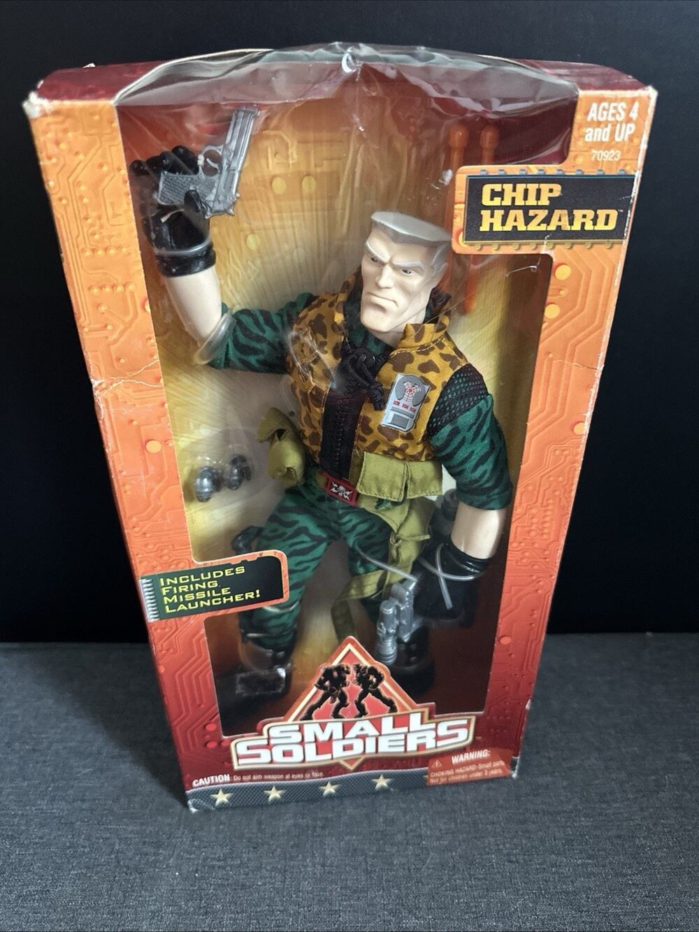 1998 Kenner Small Soldiers Chip Hazard 12” Figure Missile Launcher NEW in Box